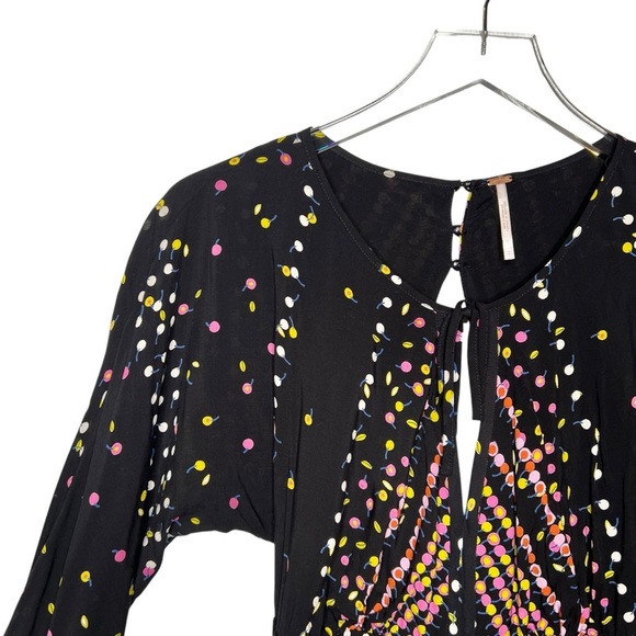 Free People Coryn A line Pleated Twee Holiday Women’s Mini Dress Sz 2 - Picture 4 of 12